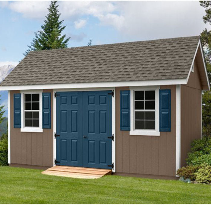 10 ft. W x 18 ft. D Manufactured Wood Storage Shed