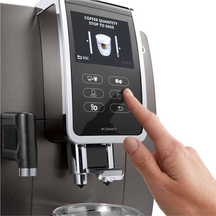 DeLonghi Dinamica PLUS Smart Super Automatic Espresso & Cappuccino Machine - Image 3